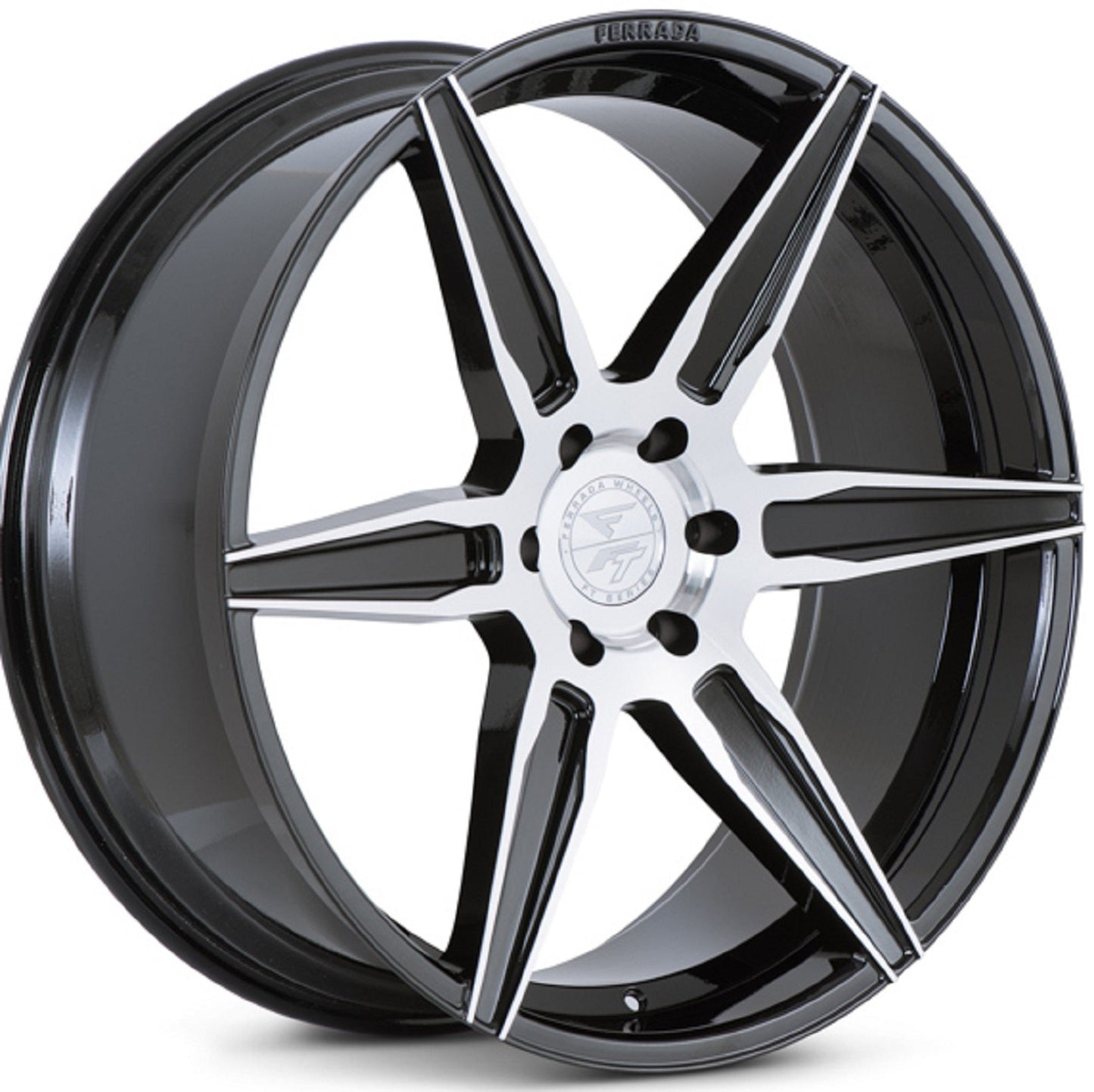 22x10.5 Ferrada FT2 Machined Black Wheel-C-Dub Tech