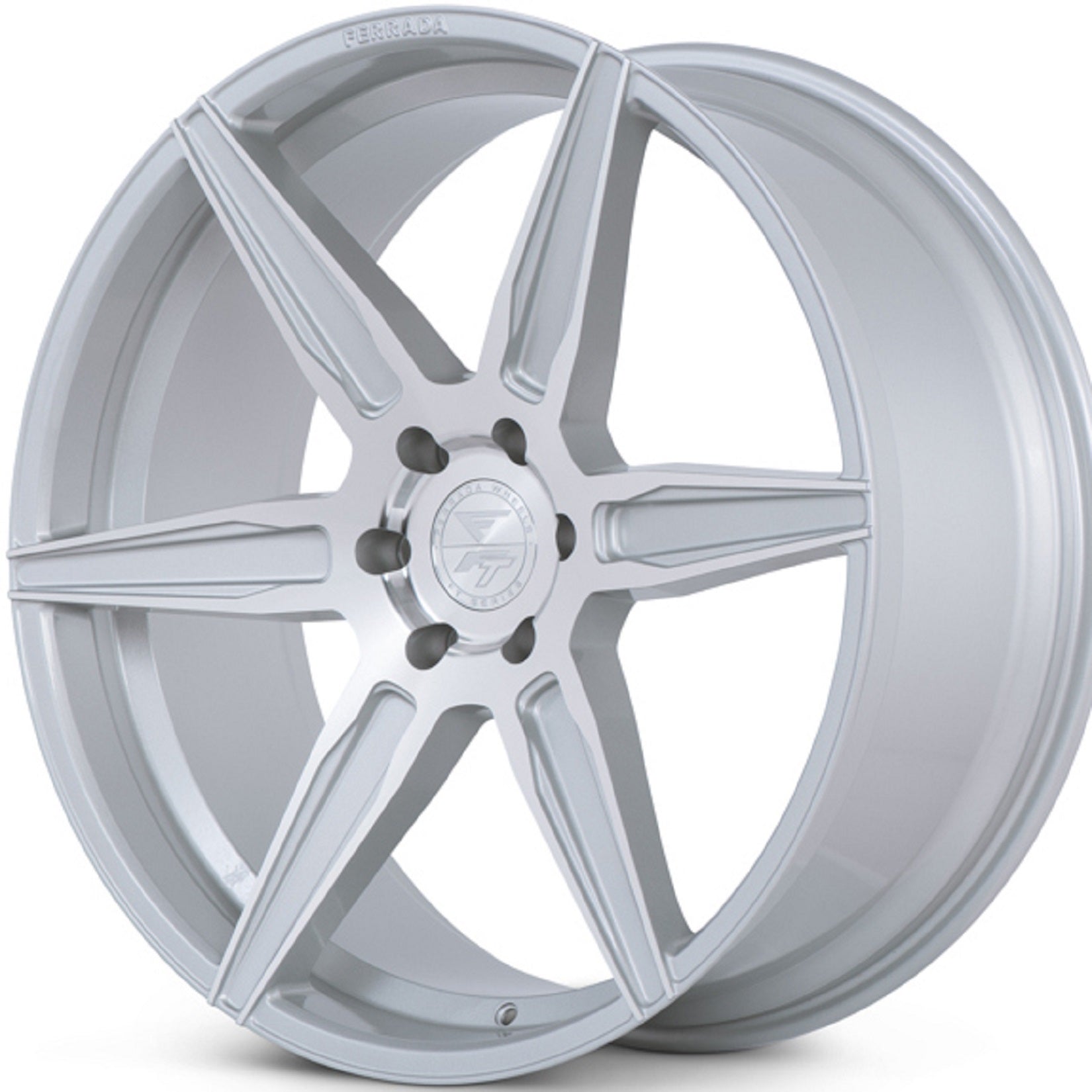 22x10.5 Ferrada FT2 Machine Silver Wheel-C-Dub Tech