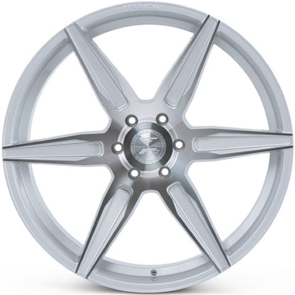 22x10.5 Ferrada FT2 Machine Silver Wheel-C-Dub Tech