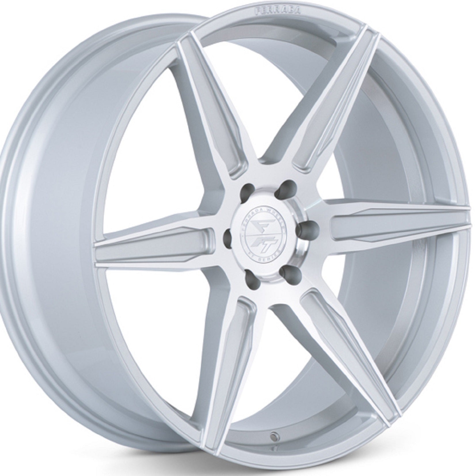 22x10.5 Ferrada FT2 Machine Silver Wheel-C-Dub Tech