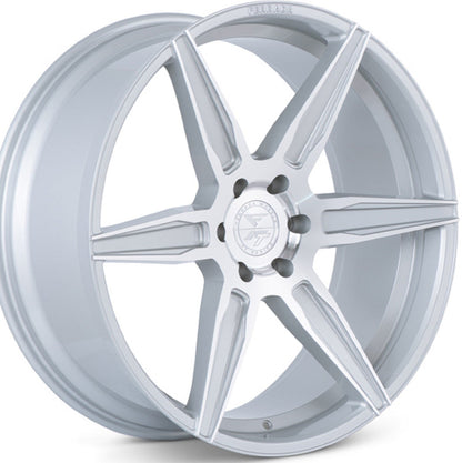 22x10.5 Ferrada FT2 Machine Silver Wheel-C-Dub Tech