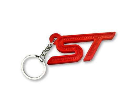 "ST" 3D Printed Keychain