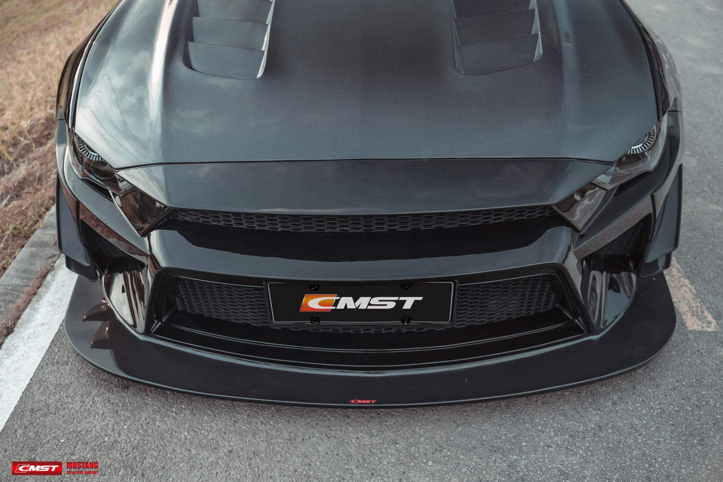 CMST Tuning Carbon Fiber Hood Ver.1 for Ford Mustang S550.2 2018-ON