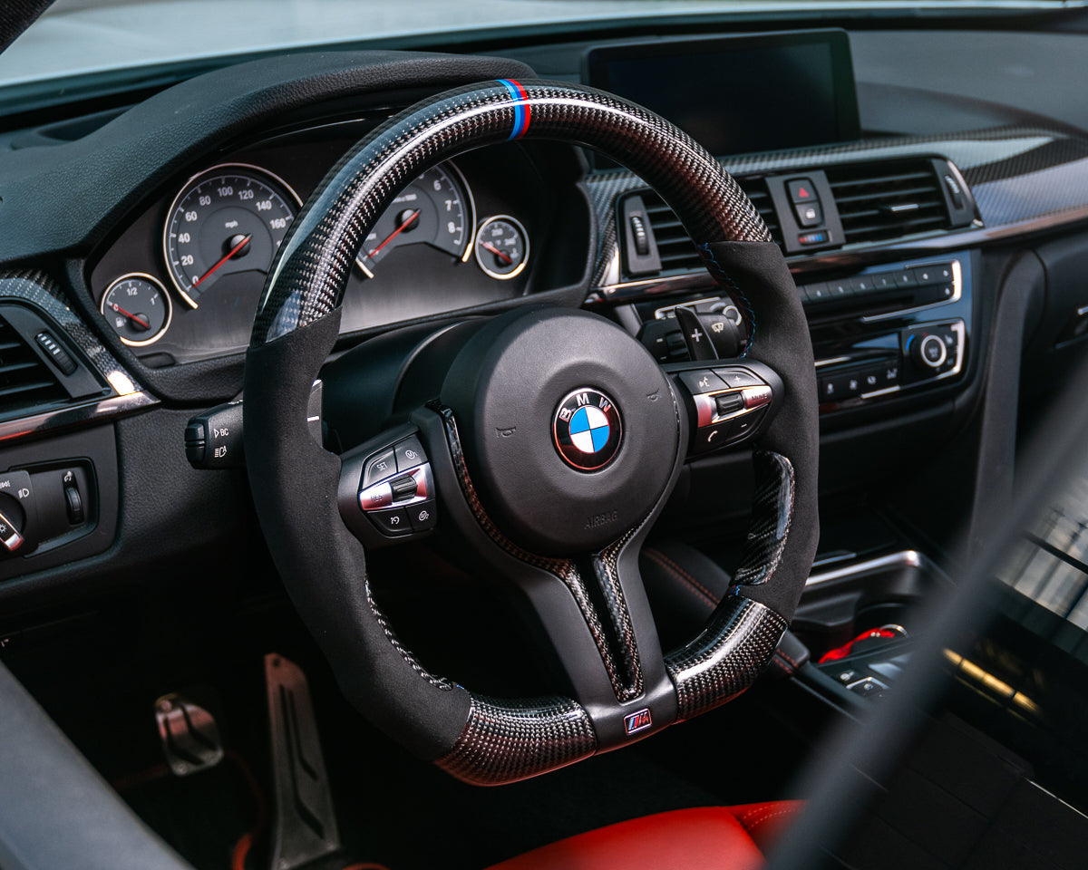 BMW 2 | 3 | 4 | 5 | 6 | X Series M Sport 3 Spoke OEM Upgraded Customized Steering Wheel-C-Dub Tech