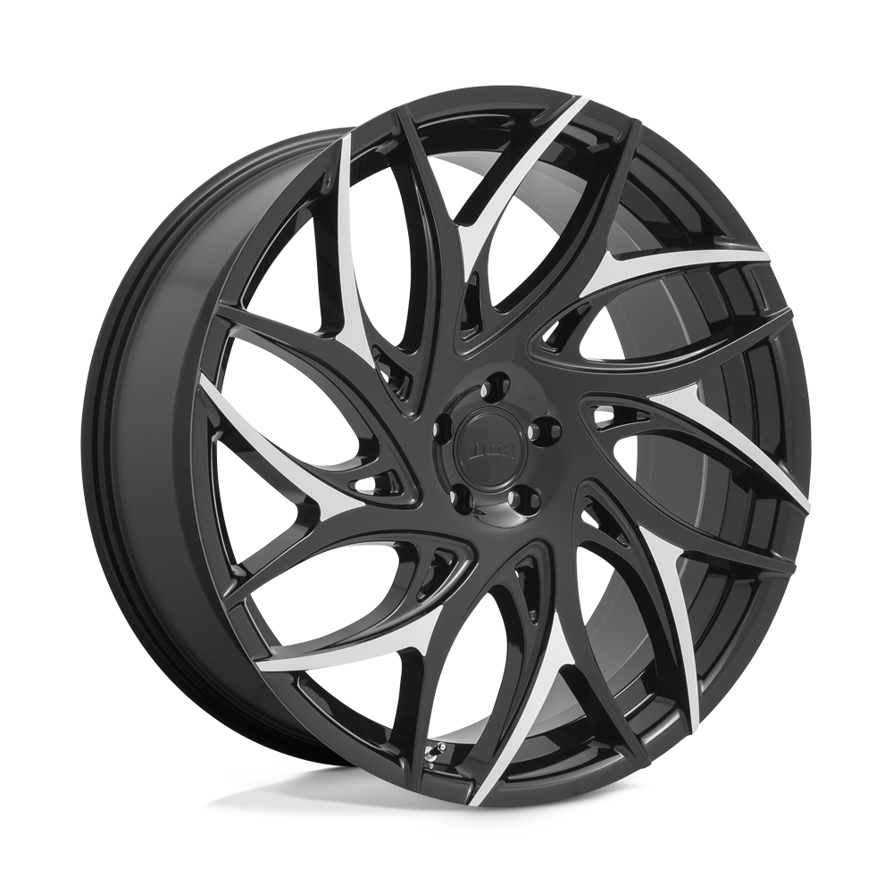 DUB S259 G.O.A.T. Wheel, 24x10.0 +25 Offset 5x139.7, Gloss Black With Machined Spokes - S2592400B4+25