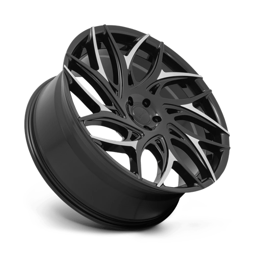 DUB S259 G.O.A.T. Wheel, 24x10.0 +25 Offset 5x139.7, Gloss Black With Machined Spokes - S2592400B4+25