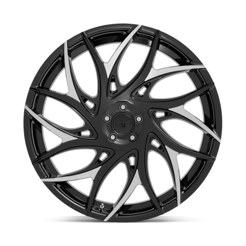 DUB S259 G.O.A.T. Wheel, 24x10.0 +25 Offset 5x139.7, Gloss Black With Machined Spokes - S2592400B4+25