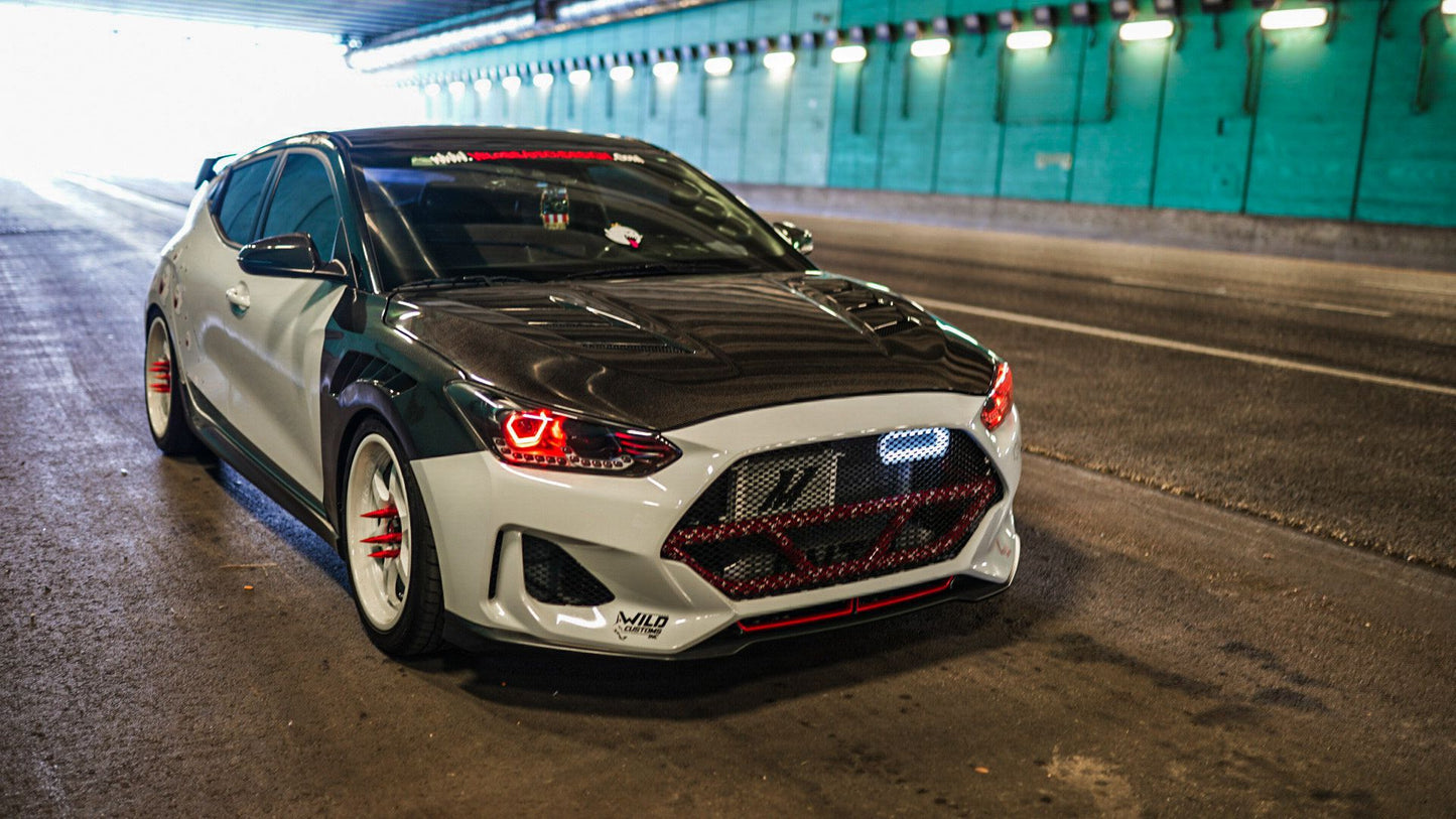 2019+ Hyundai Veloster Turbo/R-spec/Non-Turbo BIG MOUTH "LIT KIT" Ram Air Intake Snorkel-C-Dub Tech