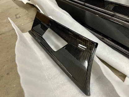 N-Tune Spec T Rear Bumper Lower Side Cover (CF):2017-2022 NISSAN R35 GTR