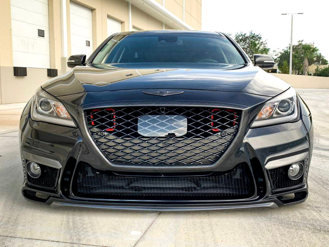 2017+ Genesis G80 5.0 Dual BIG MOUTH Ram Air Intake Snorkels-C-Dub Tech