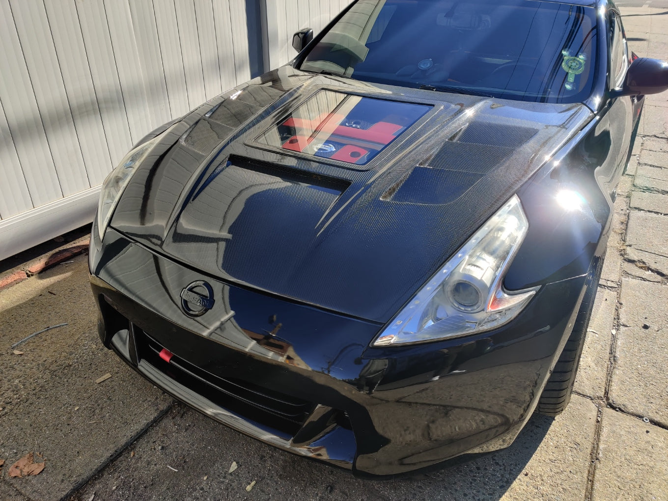 CMST Tuning Carbon Fiber Hood with Tempered Glass for Nissan 370Z Z34 Fairlady Z
