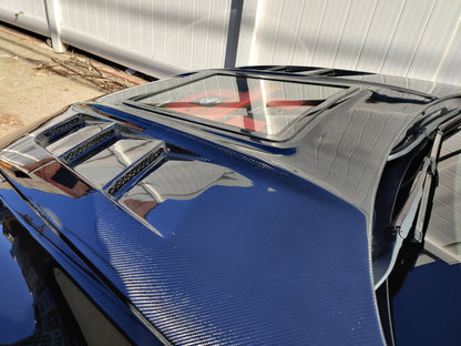 CMST Tuning Carbon Fiber Hood with Tempered Glass for Nissan 370Z Z34 Fairlady Z