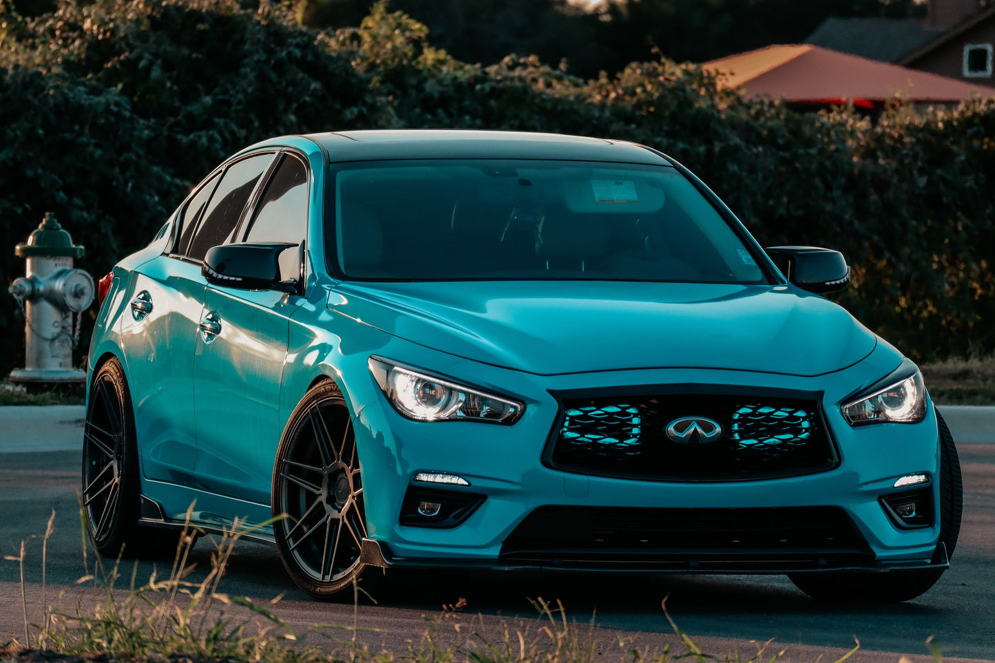 2016-2020+ Infiniti Q50 RedSport BIG MOUTH "LIT KIT" Ram Air Intake Snorkels-C-Dub Tech