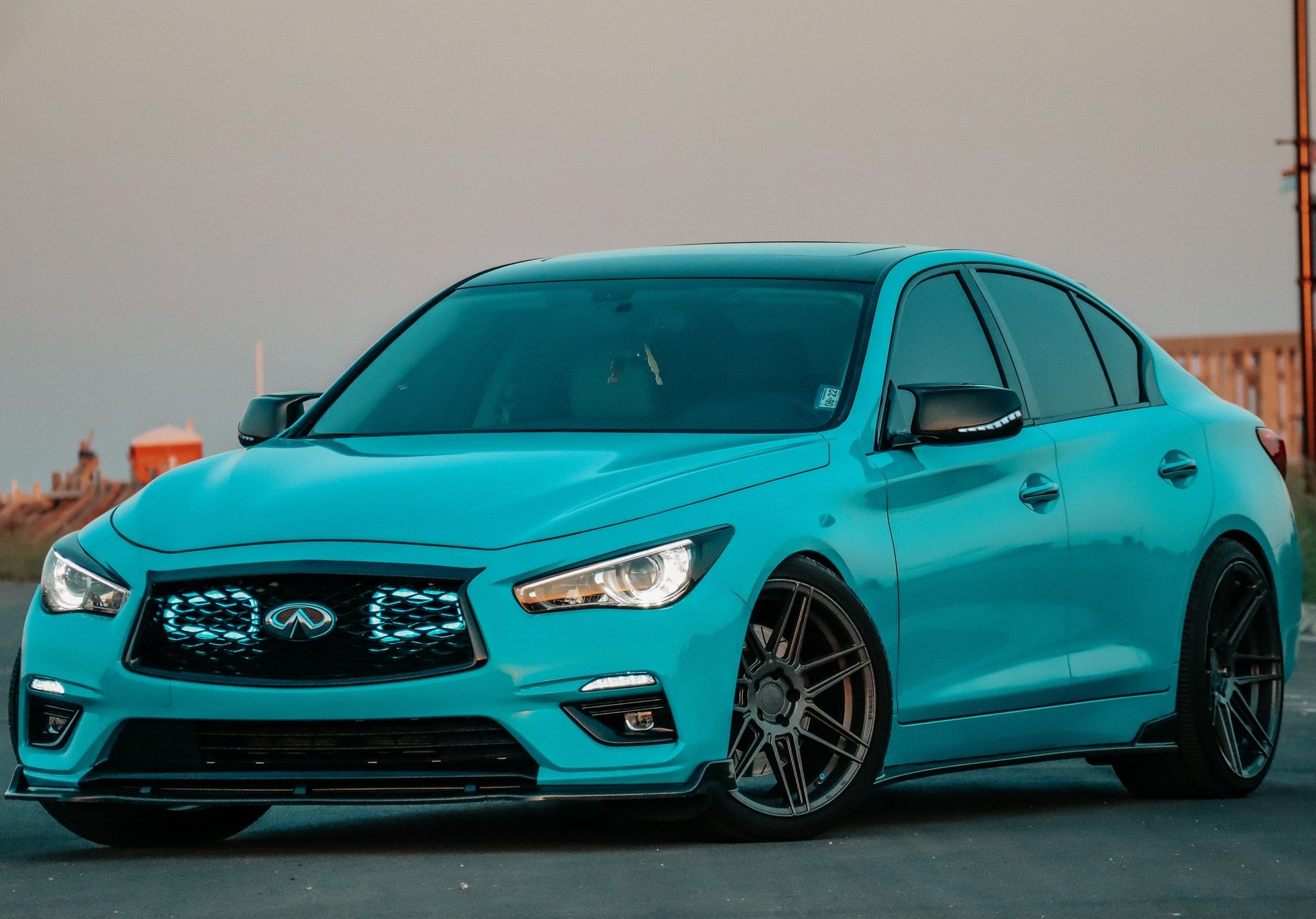 2016-2020+ Infiniti Q50 RedSport BIG MOUTH "LIT KIT" Ram Air Intake Snorkels-C-Dub Tech
