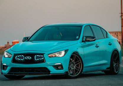2016-2020+ Infiniti Q50 RedSport BIG MOUTH "LIT KIT" Ram Air Intake Snorkels-C-Dub Tech