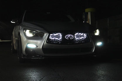 2016-2020+ Infiniti Q60 RedSport BIG MOUTH "LIT KIT" Ram Air Intake Snorkels-C-Dub Tech