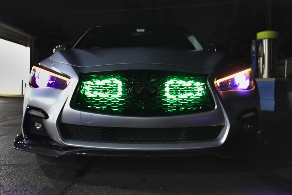 2014-2020+ Infiniti Q50 BIG MOUTH "LIT KIT" Ram Air Intake Snorkels-C-Dub Tech