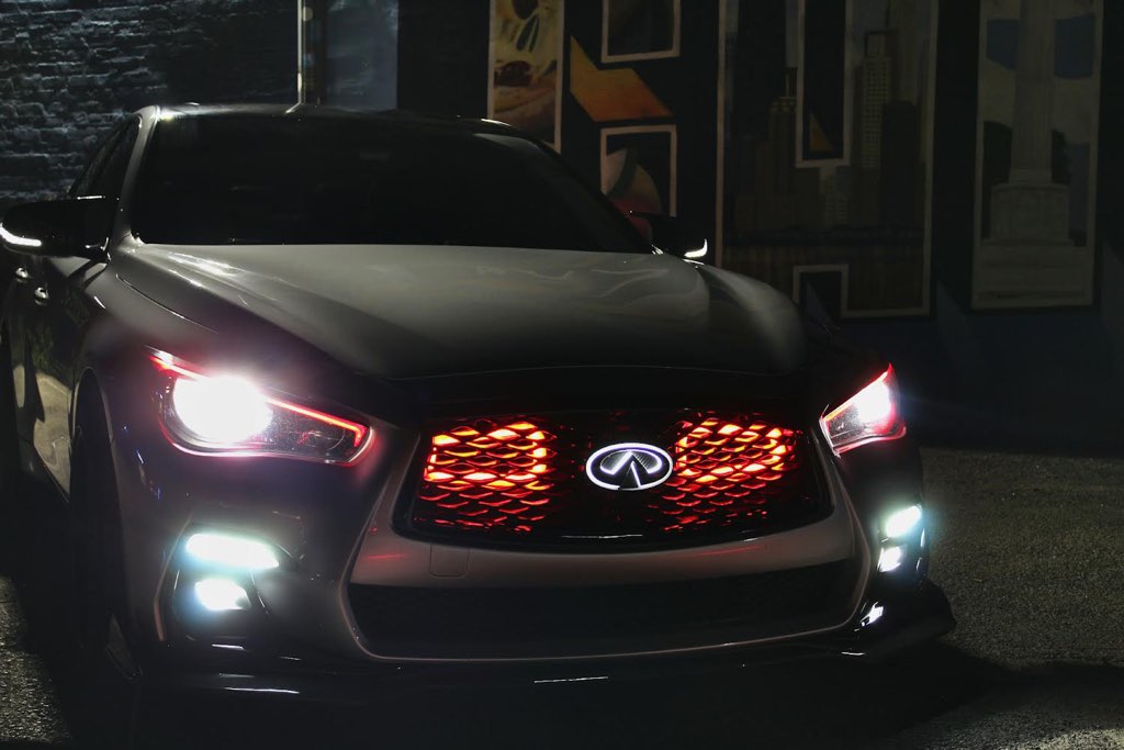 2016-2020+ Infiniti Q50 RedSport BIG MOUTH "LIT KIT" Ram Air Intake Snorkels-C-Dub Tech