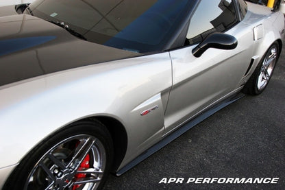 APR Performance Carbon Fiber Side Rocker Extensions C6 Z06 - FS-208008