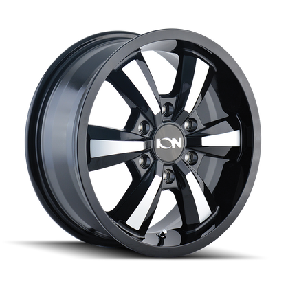 ION 103 16X6.5 45 6x130 BLACK/MACHINED
