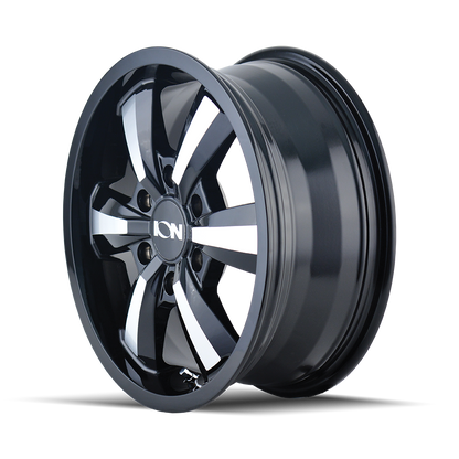 ION 103 16X6.5 45 6x130 BLACK/MACHINED