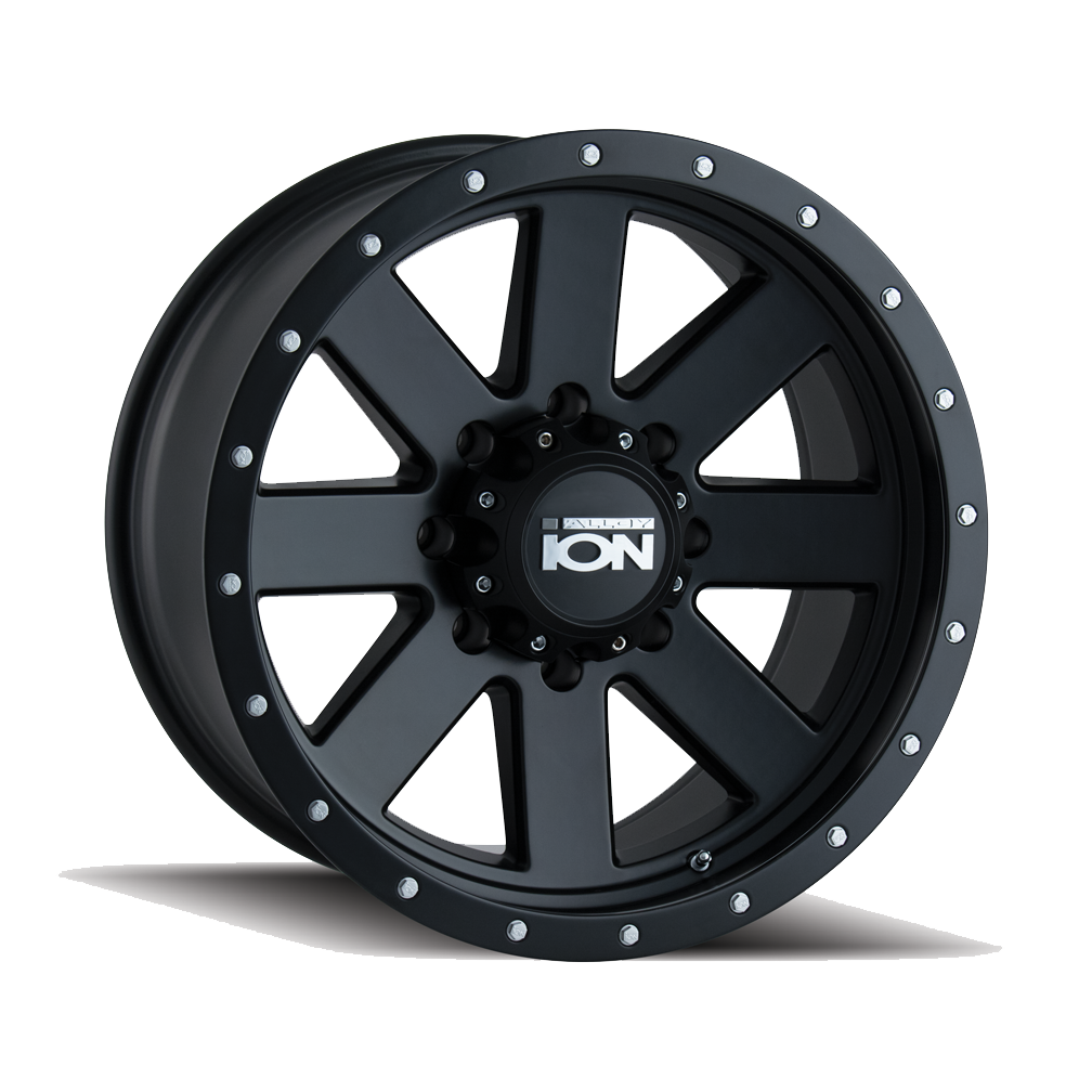 ION 134 17X8.5 -6 5x139.7 MATTE BLACK/BLACK BEADLOCK