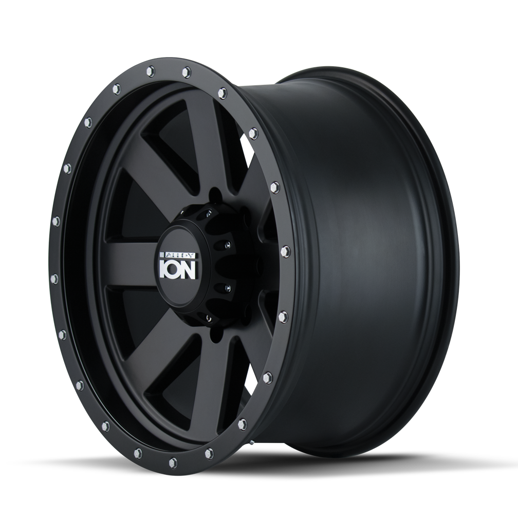 ION 134 17X8.5 -6 5x139.7 MATTE BLACK/BLACK BEADLOCK