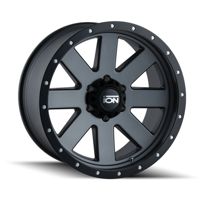 ION 134 20X9 18 6x120 MATTE GUNMETAL/BLACK BEADLOCK