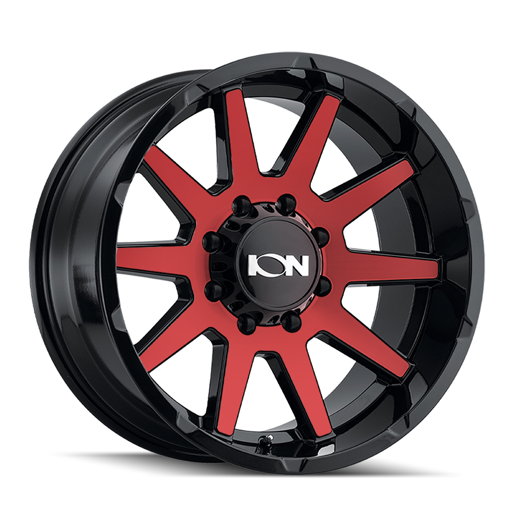 ION 143 20X9 0 8x170 GLOSS BLACK/RED MACHINED