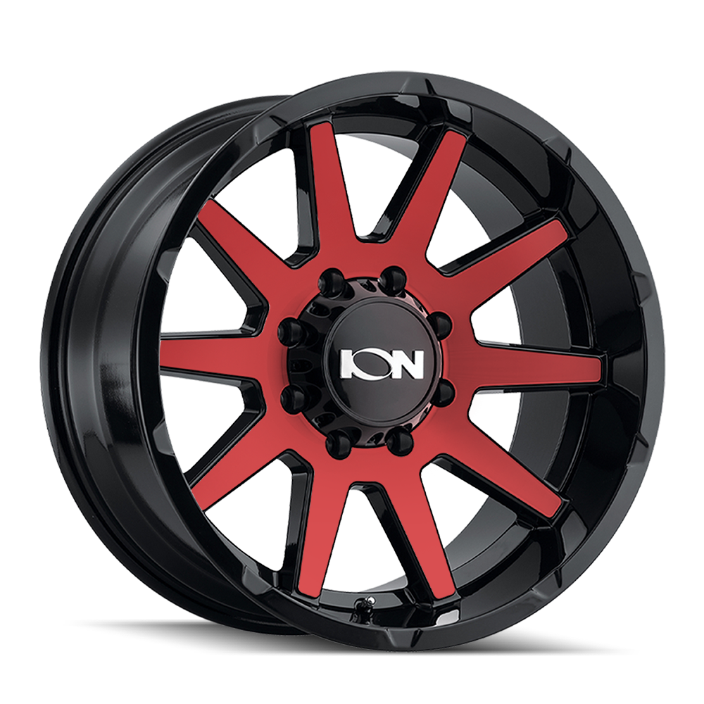 ION 143 20X9 18 6x139.7 GLOSS BLACK/RED MACHINED