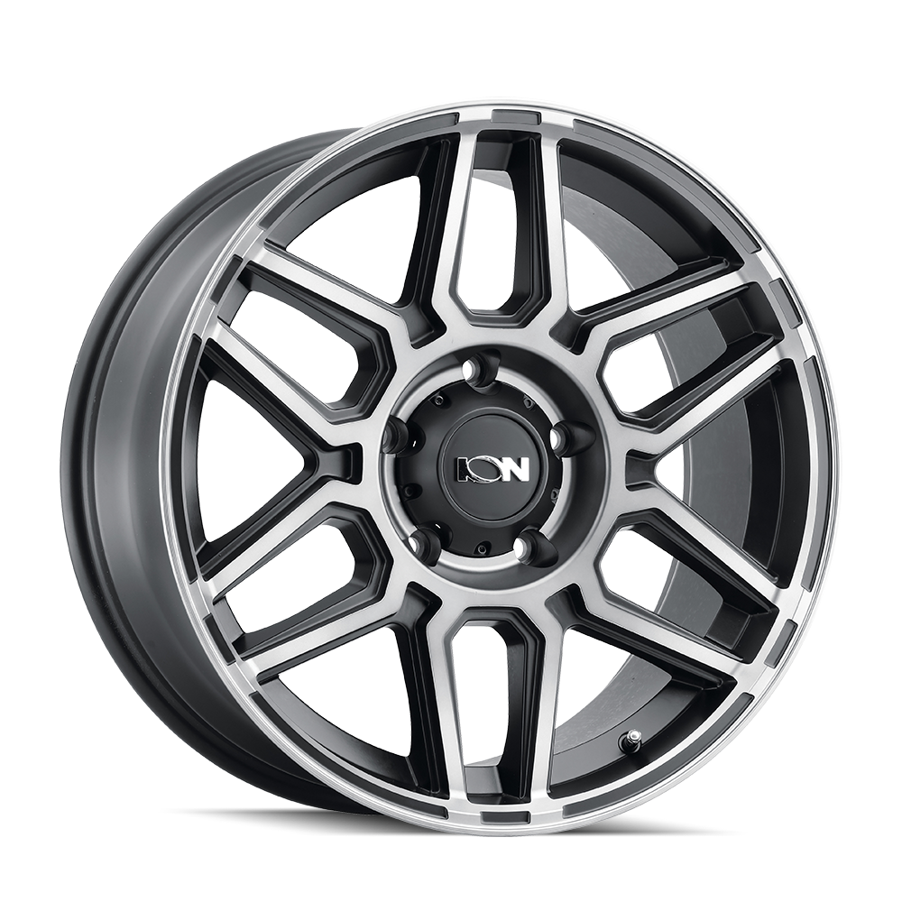 ION 146 17X9 0 5x127 MATTE BLACK W/MACHINED DART TINT