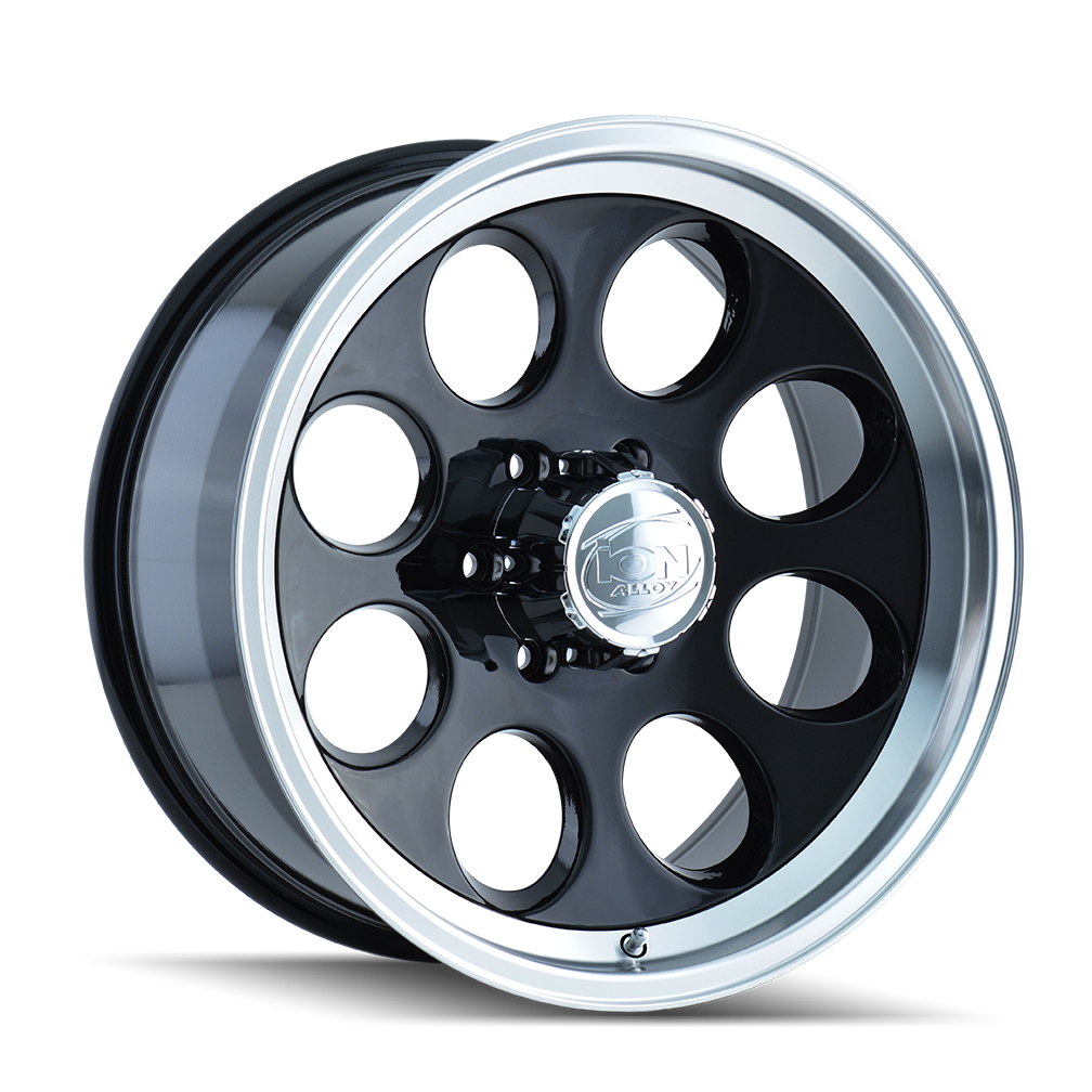 ION 171 17X9 0 8x170 BLACK/MACHINED