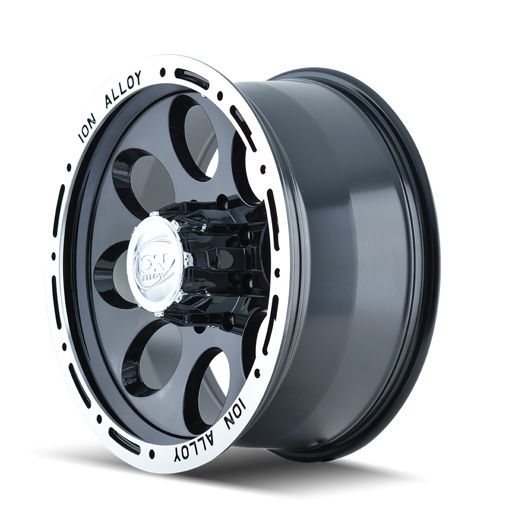 ION 174 17X9 0 8x170 BLACK/MACHINED