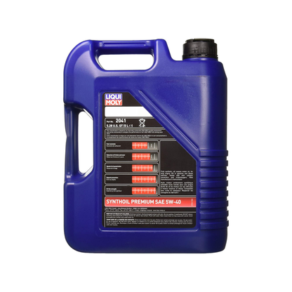 Liqui Moly Full Synthetic Synthoil Premium 5W-40 Motor Oil - 5 Liter
