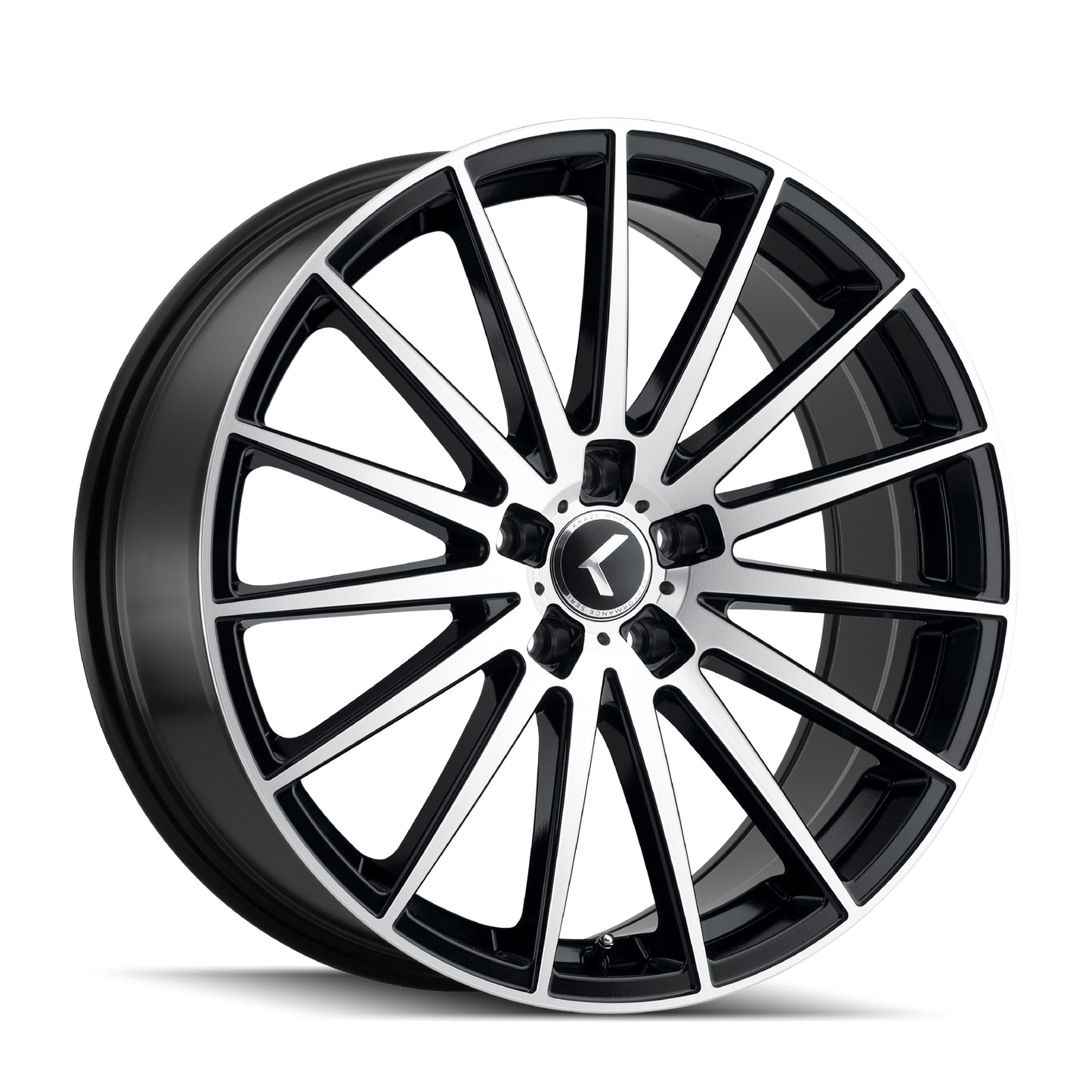 KRAZE STUNNA KR191 20x8.5 5x108  38 63.5 BLACK/MACHINED FACE
