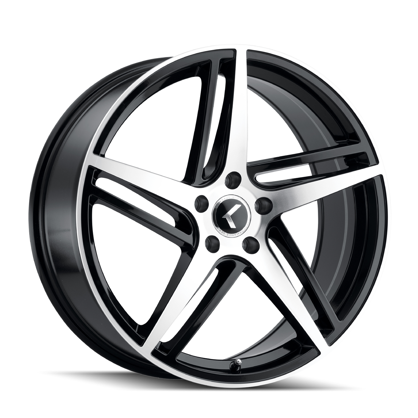 KRAZE MILANO KR195 18x8 5x120  40 74.1 BLACK/MACHINED FACE