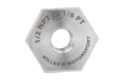 Killer B Oil Temperature Sensor Adapter 1/2NPT to 1/8PT | NPTPT