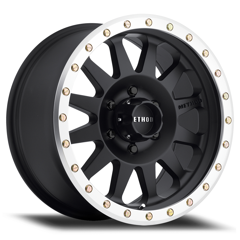 METHOD WHEELS METHOD MR304 MATTE BLK/MACHINED STREET LOC
