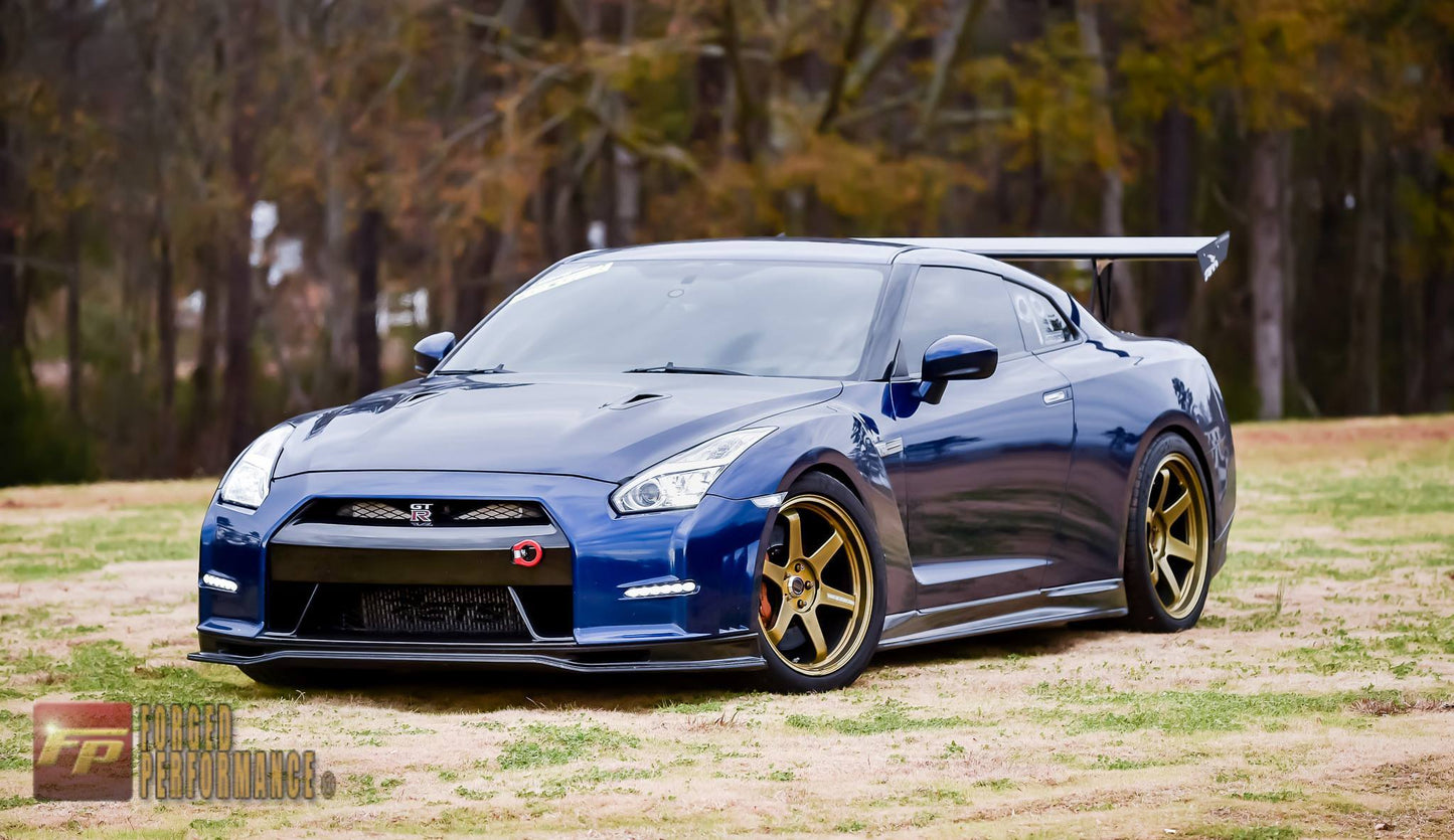 N-Tune Front Splitter w/ Brake Duct (CF): 2009-2016 Nissan R35 GTR