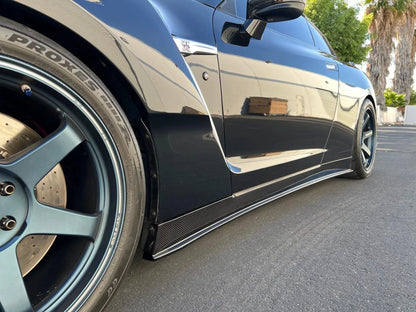 N-Tune Spec T Side Skirts (CF): 2017-2022 Nissan R35 GTR