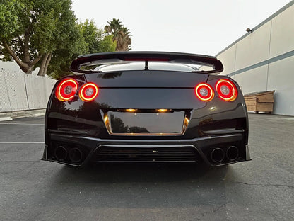 N-Tune Spec T Rear Bumper Cover (FRP):2017-2022 NISSAN R35 GTR