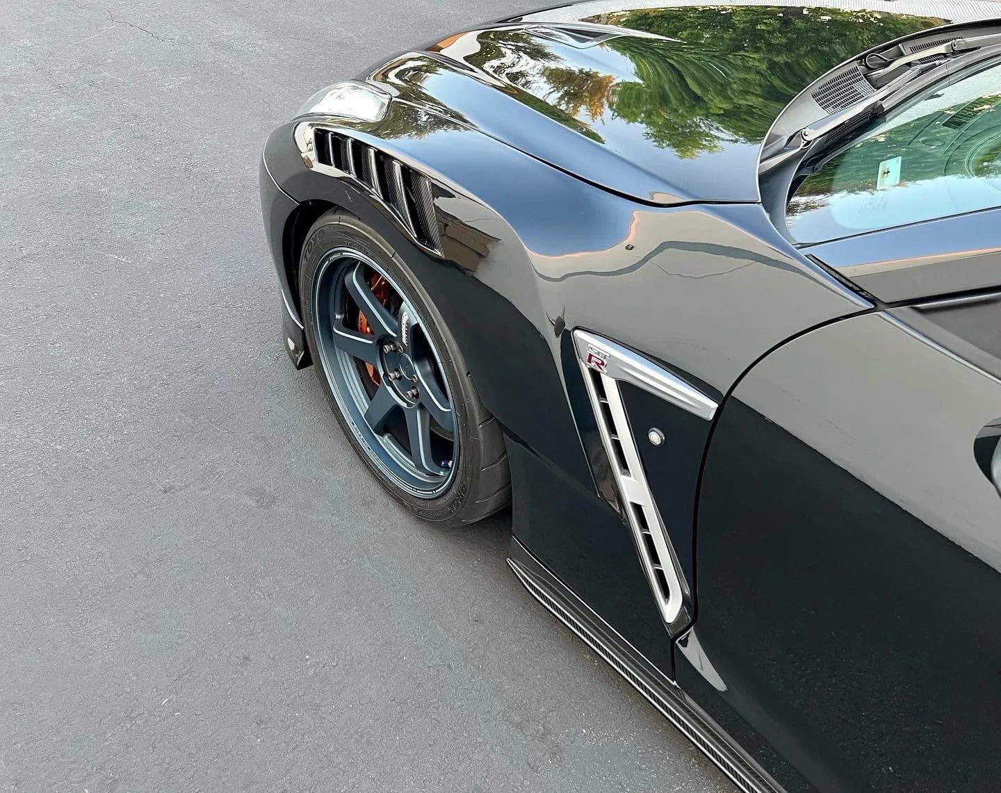 N-Tune Spec T Wide Vented Fenders (FRP/CF): 2017-2021 Nissan R35 GT-R