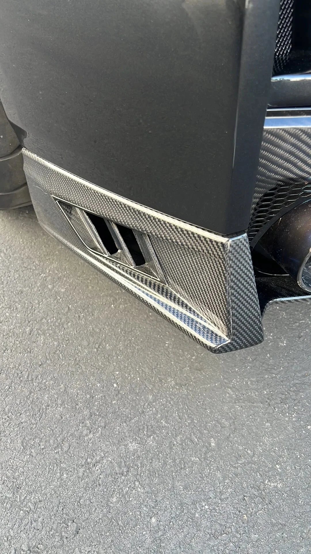 N-Tune Spec T Rear Bumper Lower Cover (CF):2017-2022 NISSAN R35 GTR