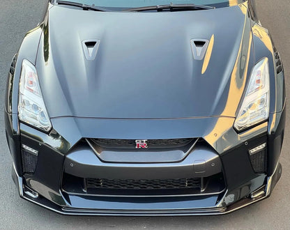 N-Tune Spec T Front Splitter w/ Brake Duct (CF):2017-2022 NISSAN R35 GTR