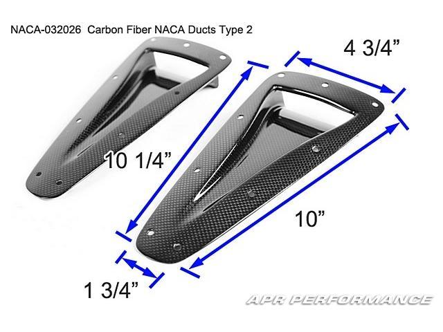 APR Performance NACA Duct Type 2 - NACA-032026-C-Dub Tech