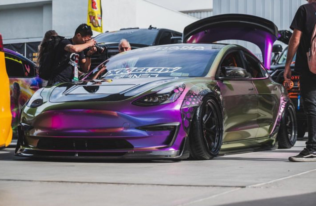 CMST Tuning Carbon Fiber Hood Clearview Glass Transparent for Tesla Model 3