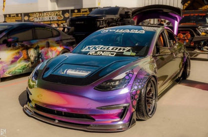 CMST Tuning Carbon Fiber Hood Clearview Glass Transparent for Tesla Model 3