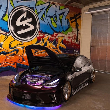 CMST Tuning Carbon Fiber Hood Clearview Glass Transparent for Tesla Model 3