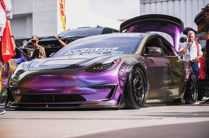 CMST Tuning Carbon Fiber Hood Clearview Glass Transparent for Tesla Model 3