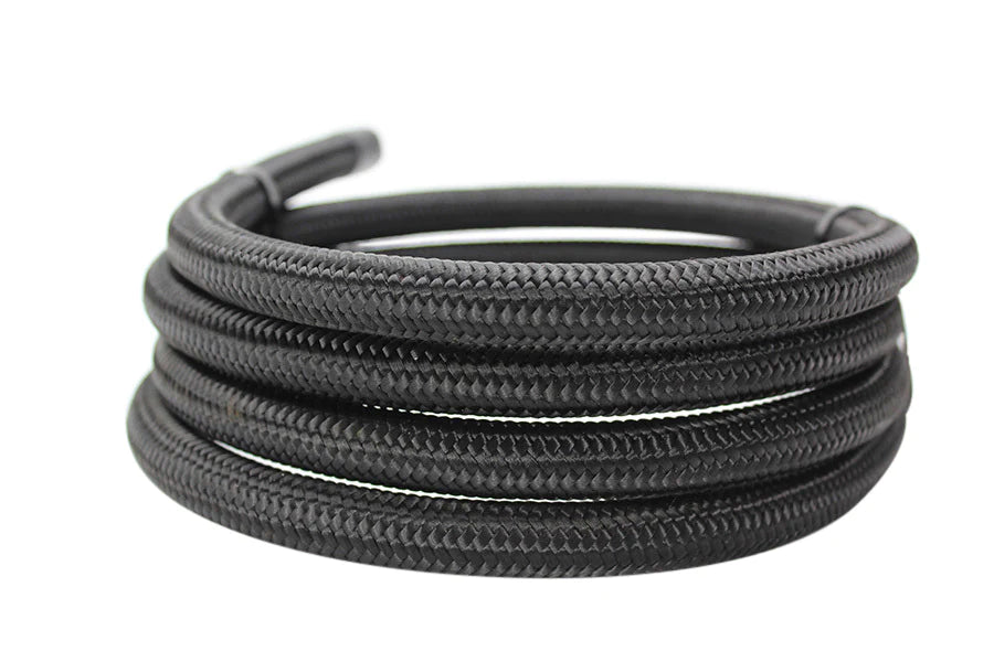 ISR Performance -8AN Braided Black Nylon Hose - (Per Foot) - IS-8AN-BLK